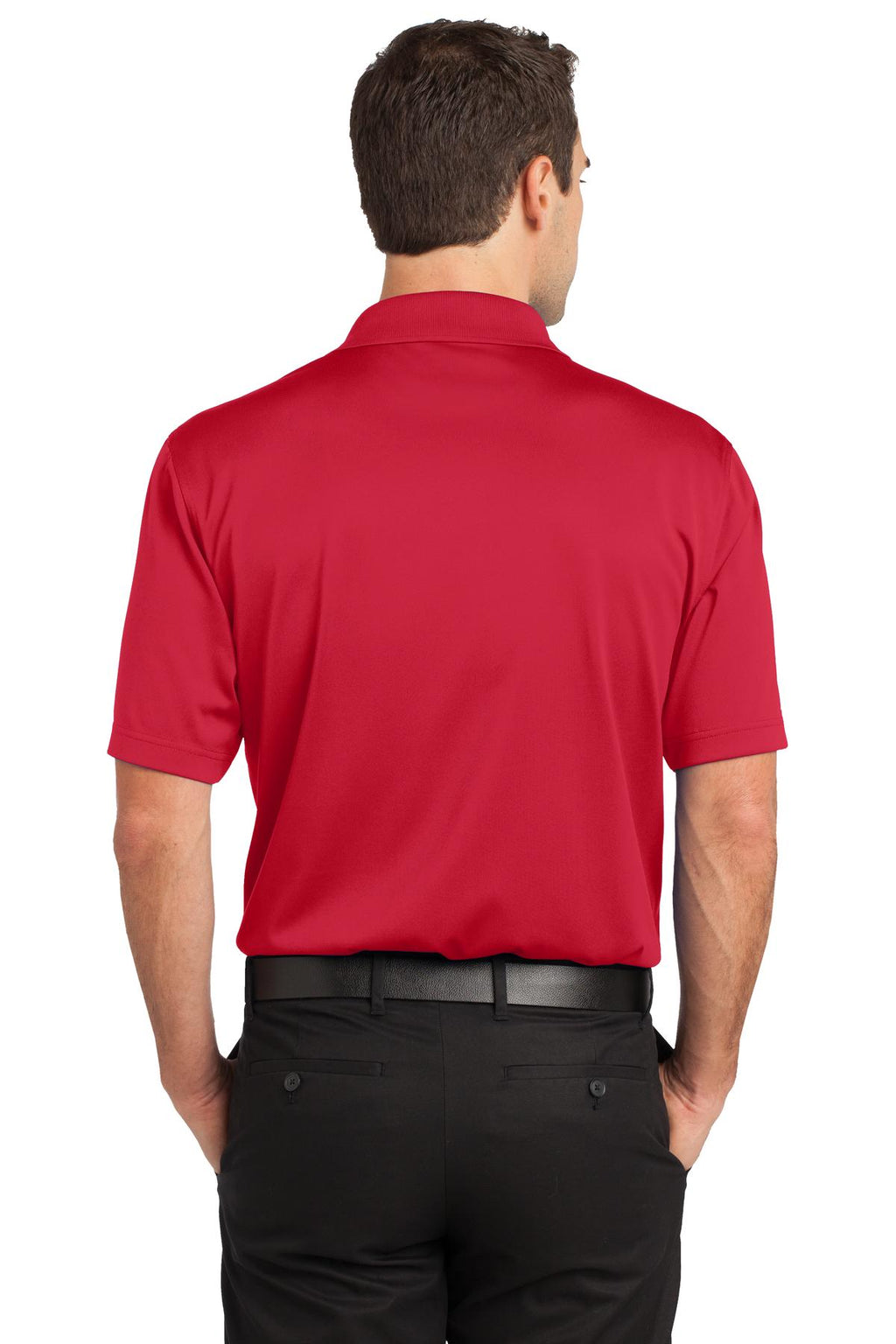 CornerStone Select Snag-Proof Pocket Polo. CS412P - Red - back