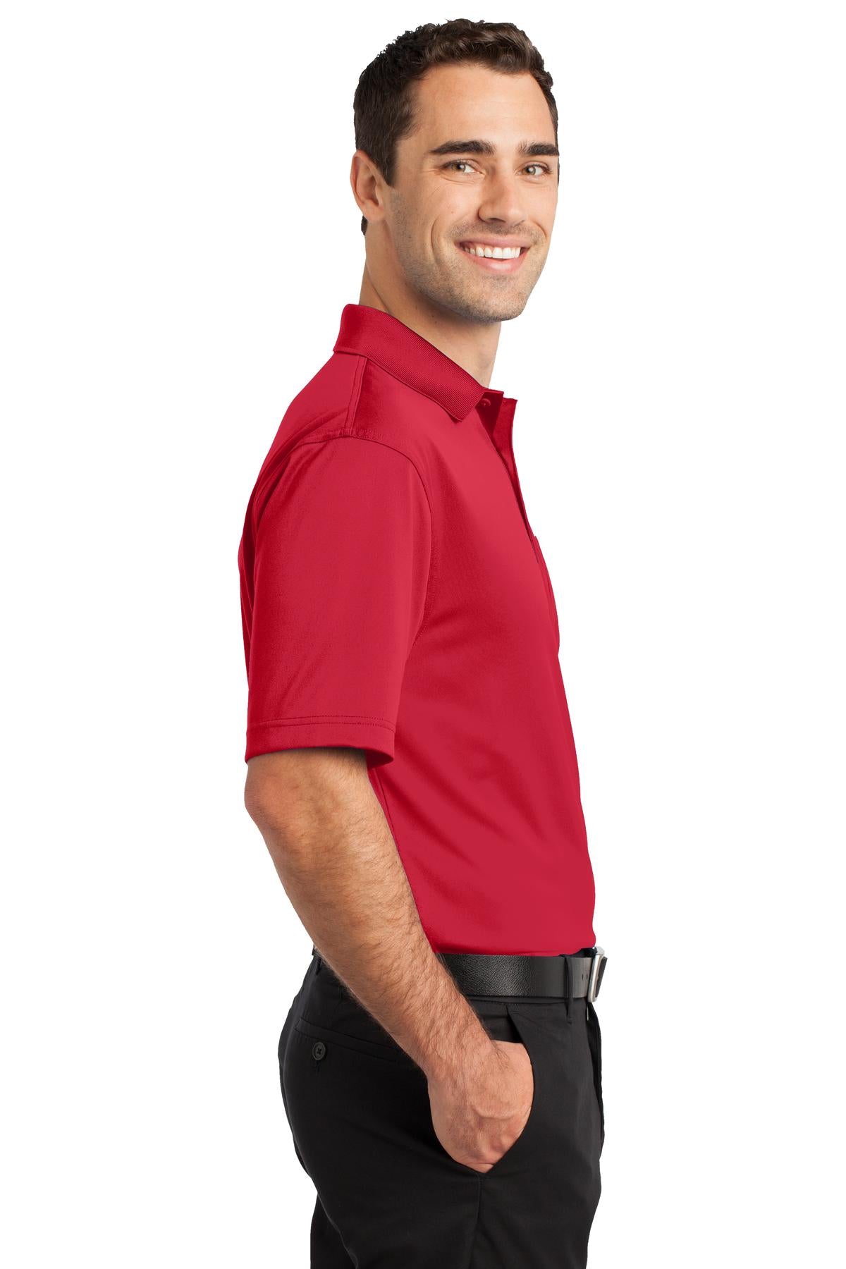 CornerStone Select Snag-Proof Pocket Polo. CS412P - Red - side