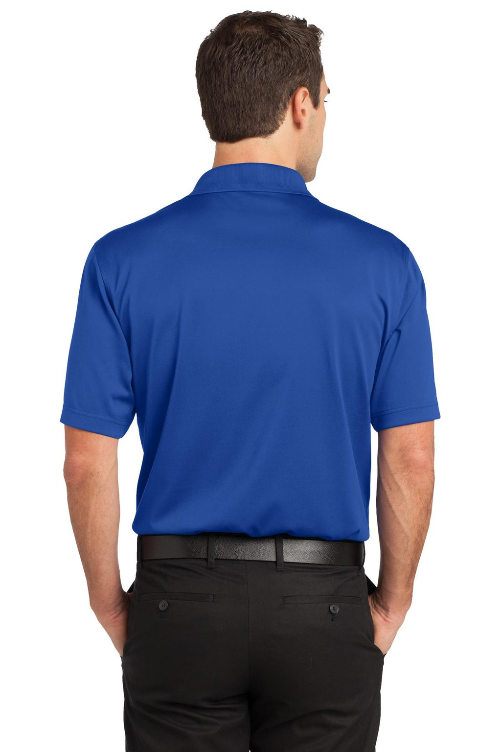 CornerStone Select Snag-Proof Pocket Polo. CS412P - Royal - back