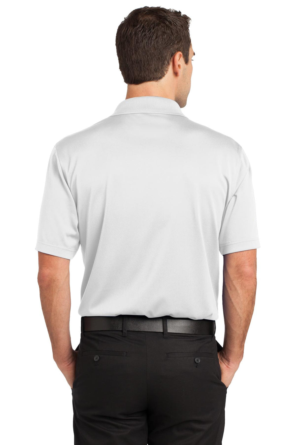 CornerStone Select Snag-Proof Pocket Polo. CS412P - White - back