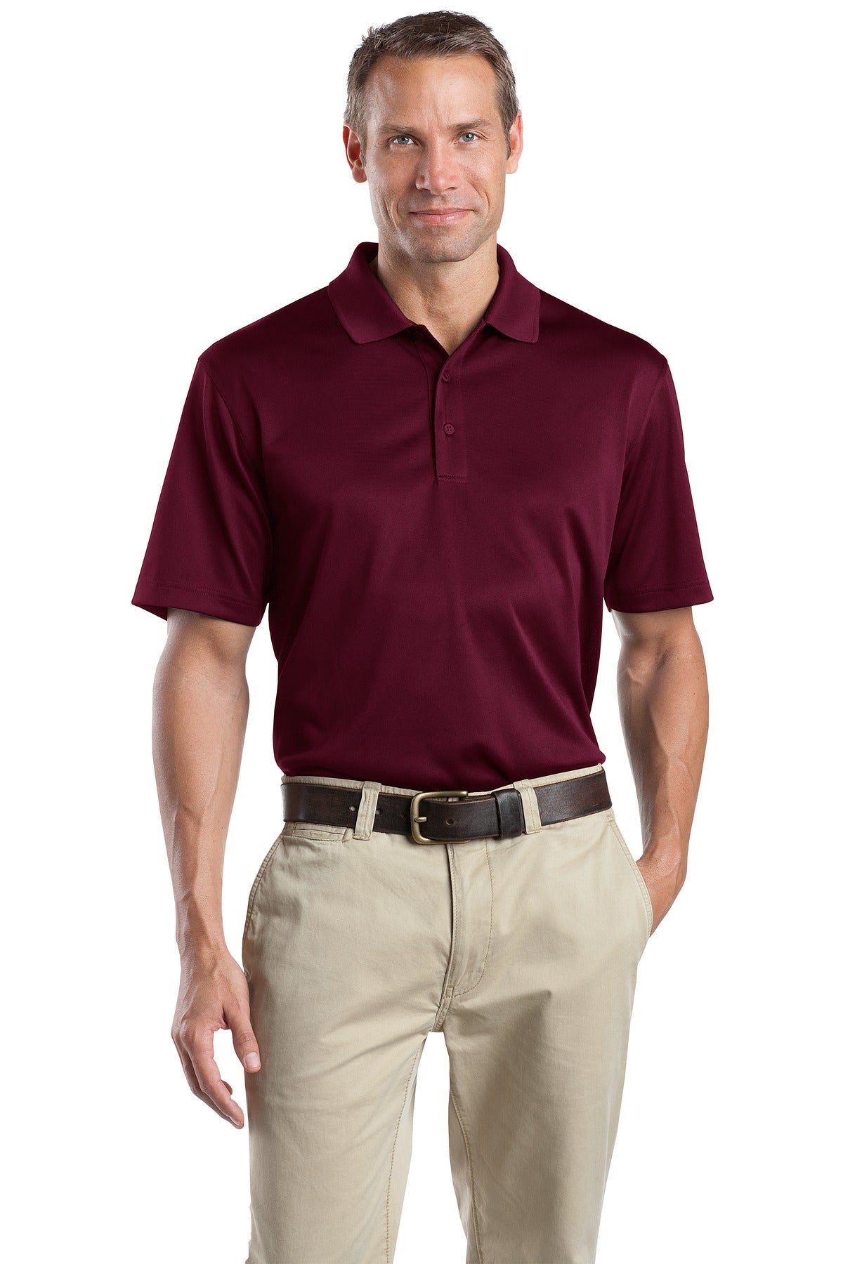 CornerStone - Select Snag-Proof Polo. CS412 - Maroon - front