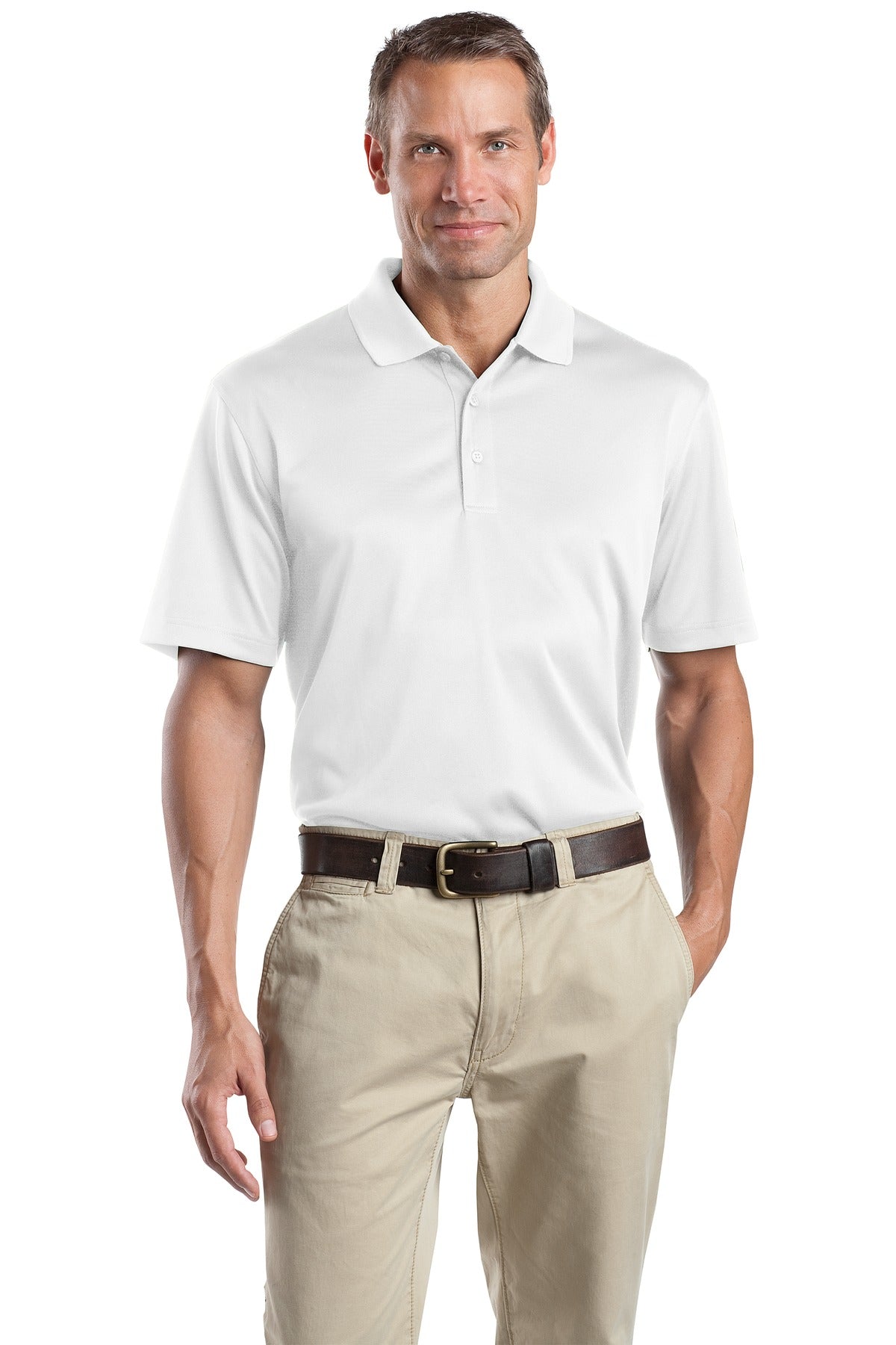 CornerStone - Select Snag-Proof Polo. CS412 - White - front