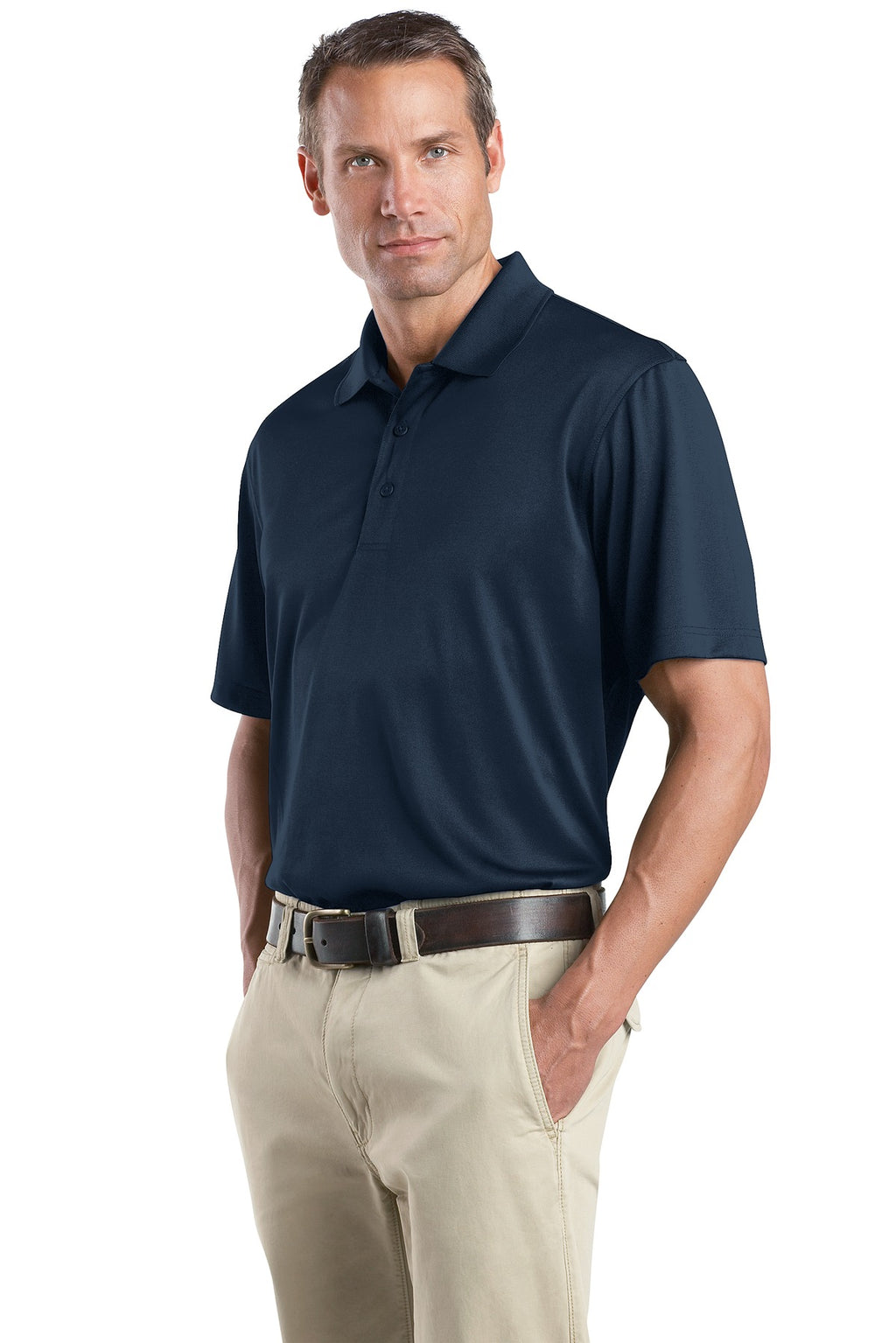 CornerStone - Select Snag-Proof Polo. CS412 - Dark Navy - three_q
