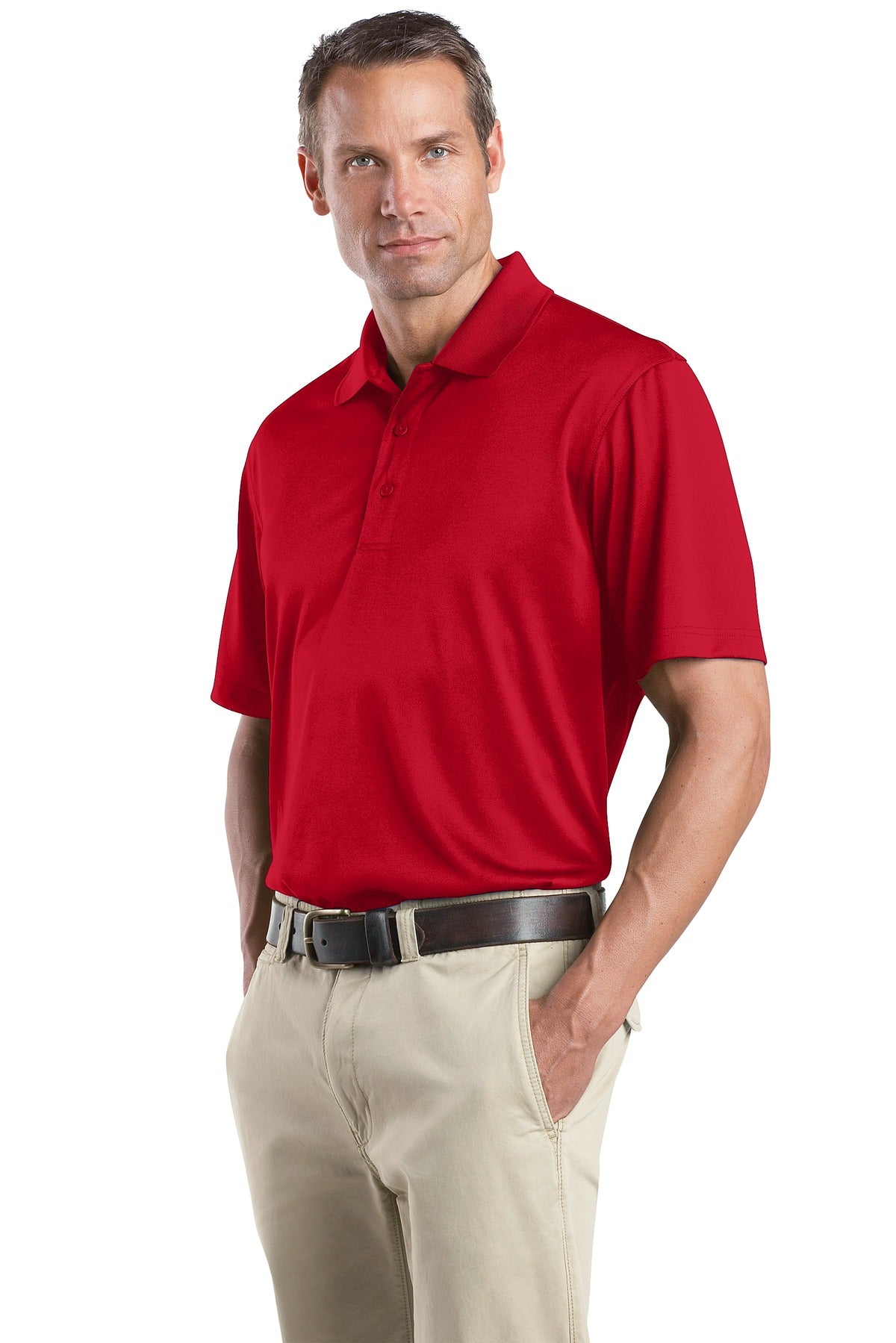 CornerStone - Select Snag-Proof Polo. CS412 - Red - three_q