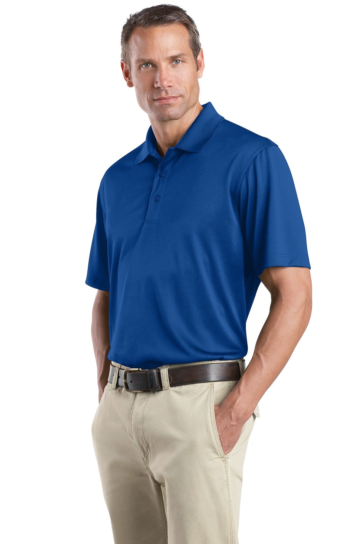 CornerStone - Select Snag-Proof Polo. CS412 - Royal - three_q