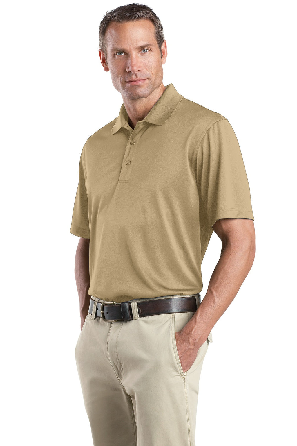 CornerStone - Select Snag-Proof Polo. CS412 - Tan - three_q