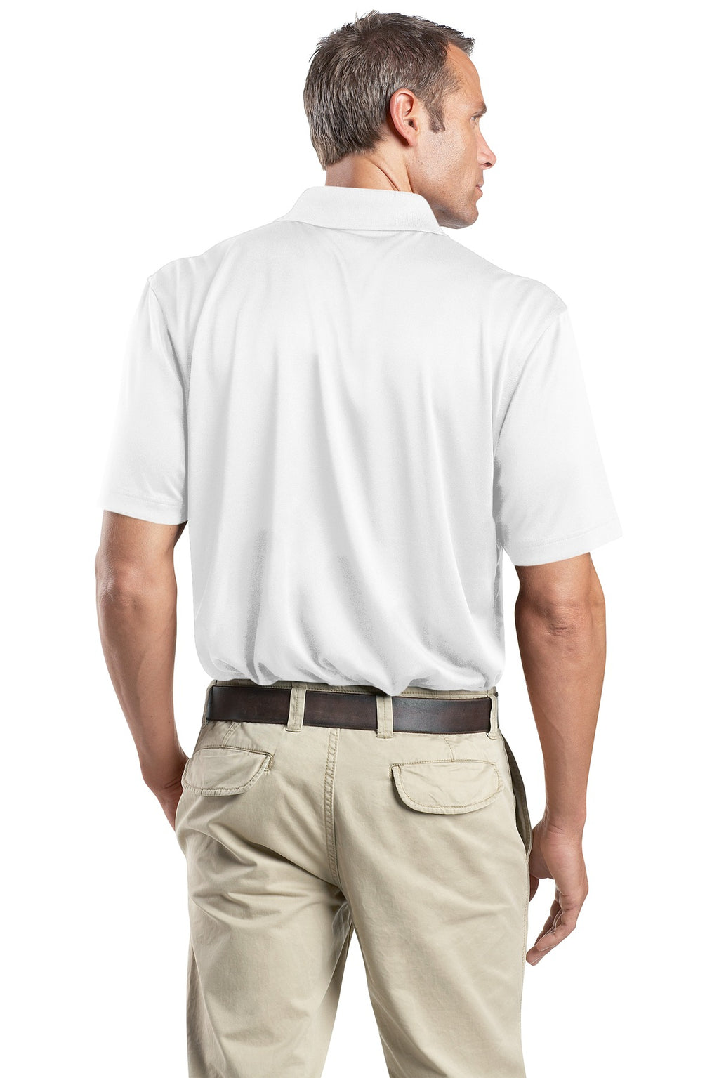 CornerStone - Select Snag-Proof Polo. CS412 - White - back