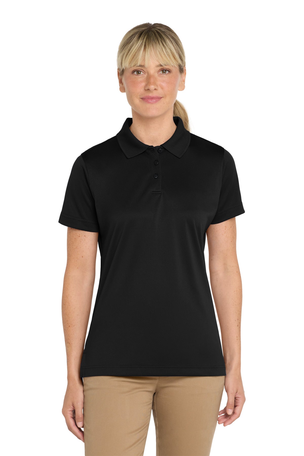 CornerStone Women's Select Snag-Proof Polo. CS413 - Black - front