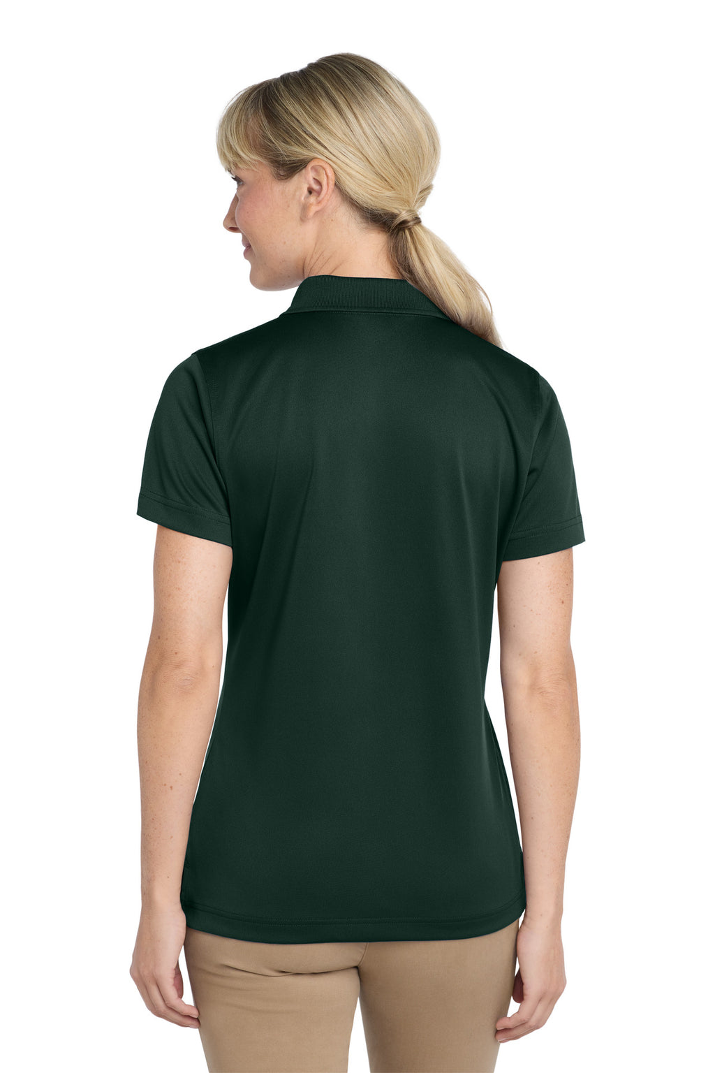 CornerStone Women's Select Snag-Proof Polo. CS413 - Dark Green - back