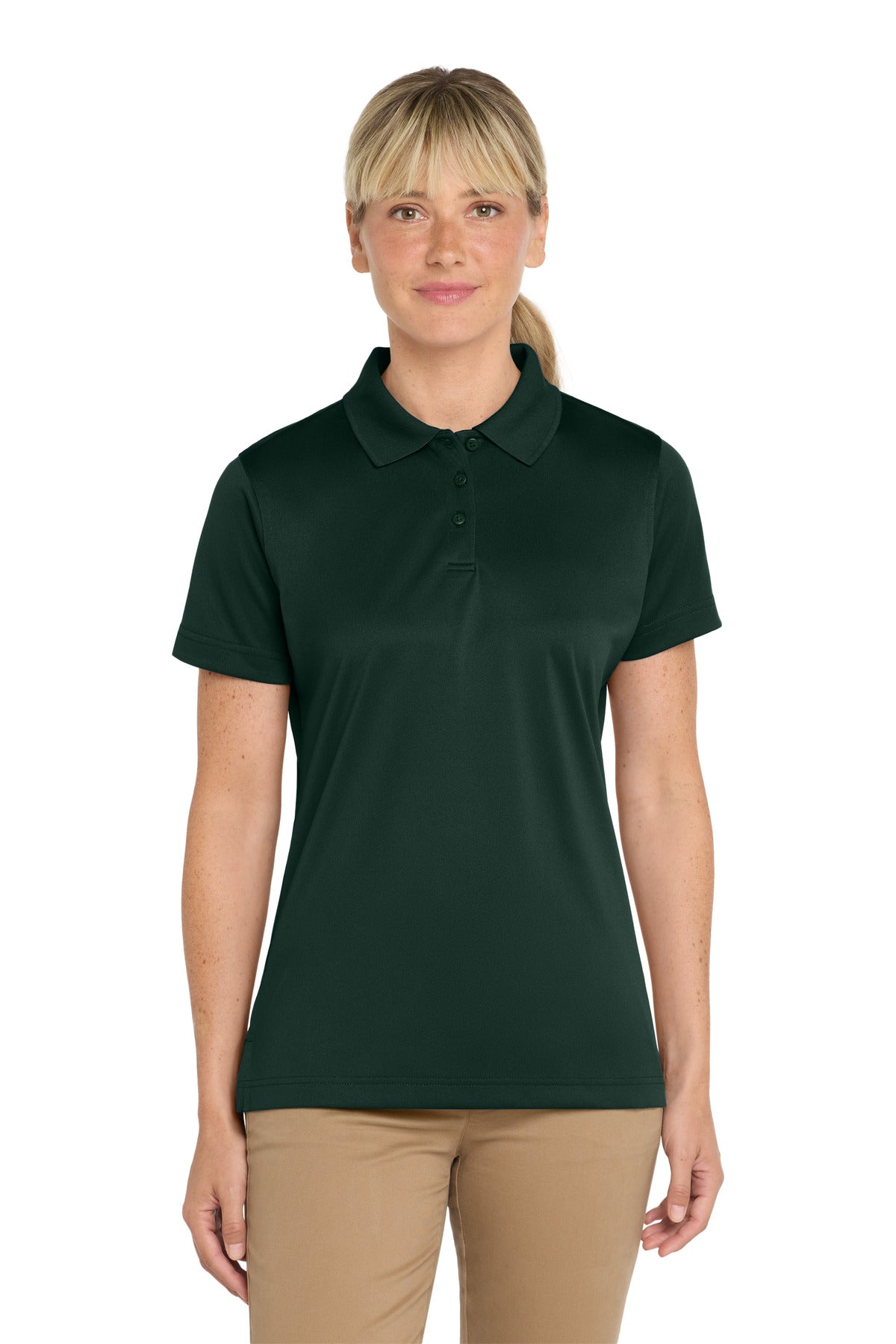 CornerStone Women's Select Snag-Proof Polo. CS413 - Dark Green - front