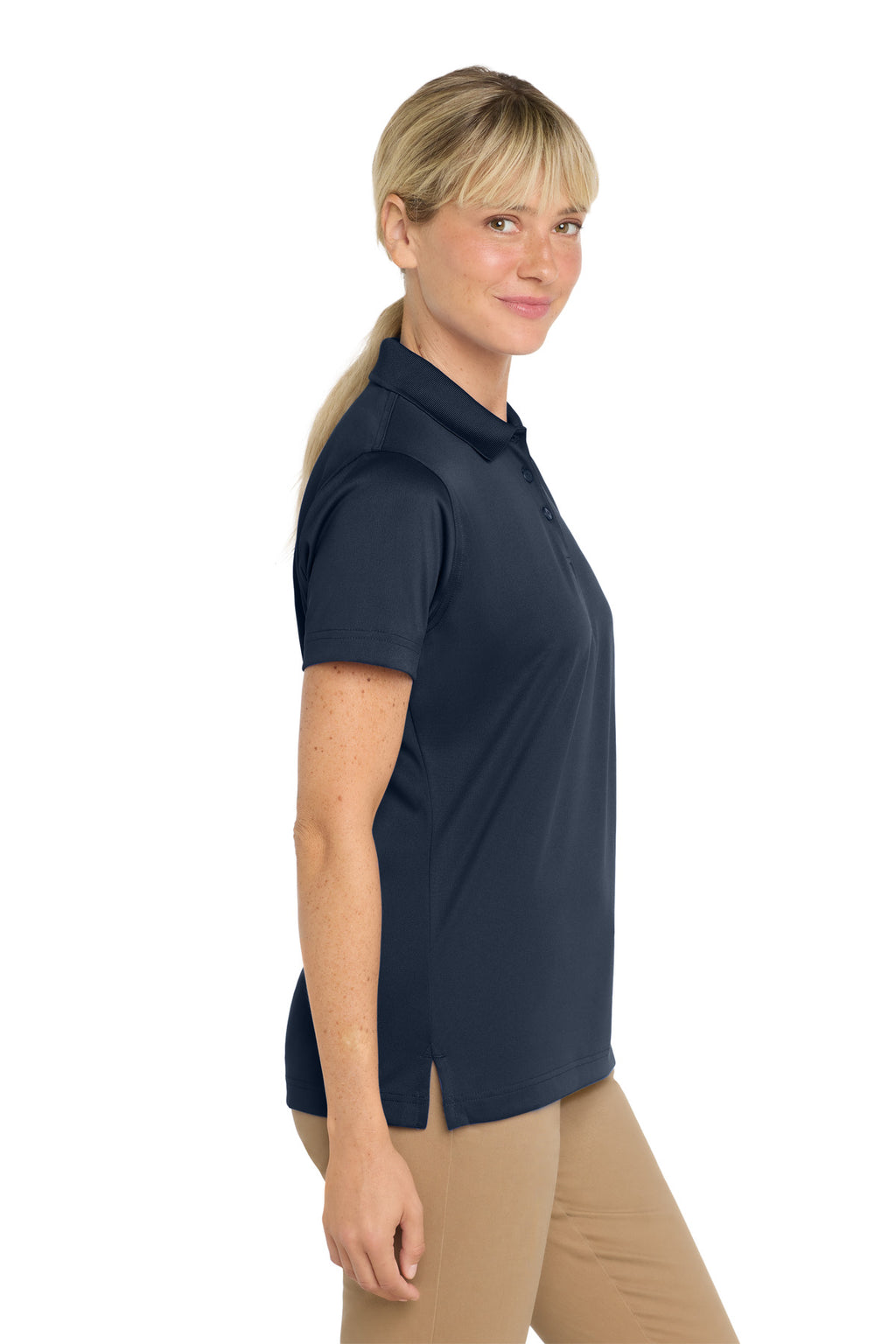 CornerStone Women's Select Snag-Proof Polo. CS413 - Dark Navy - side