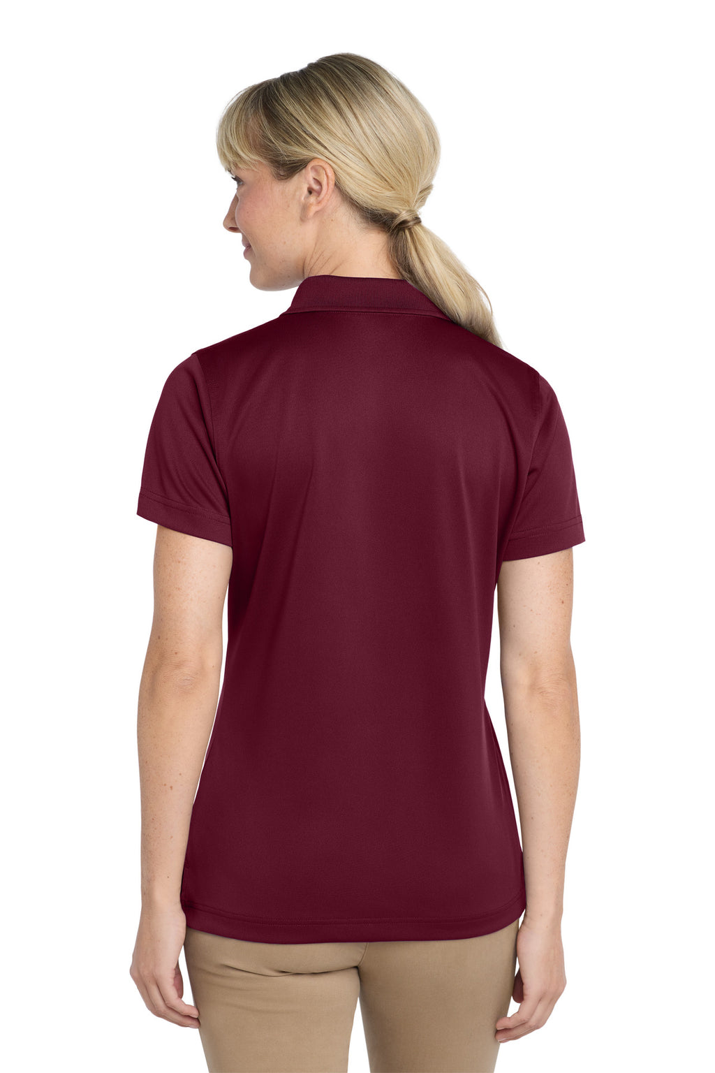 CornerStone Women's Select Snag-Proof Polo. CS413 - Maroon - back