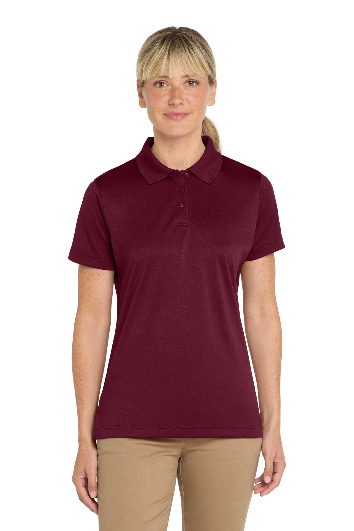 CornerStone Women's Select Snag-Proof Polo. CS413 - Maroon - front