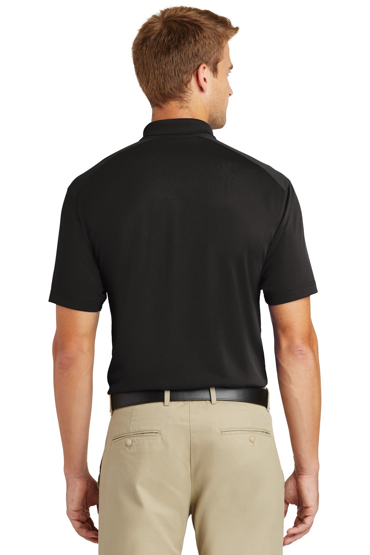 CornerStone Select Lightweight Snag-Proof Polo. CS418 - Black - back