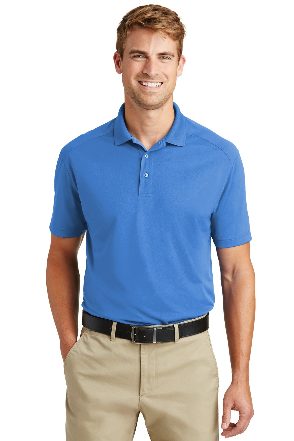 CornerStone Select Lightweight Snag-Proof Polo. CS418 - Blue Lake - front