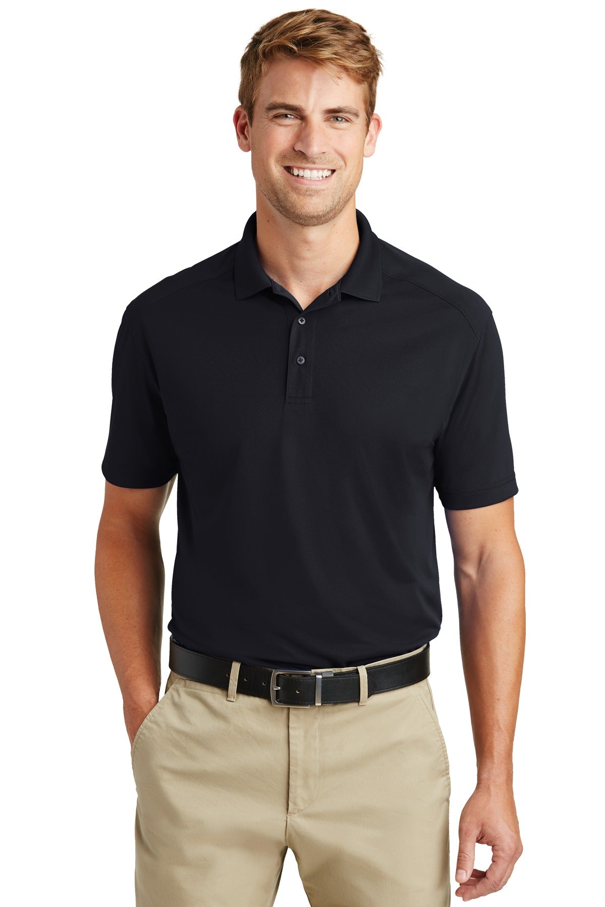 CornerStone Select Lightweight Snag-Proof Polo. CS418 - Dark Navy - front