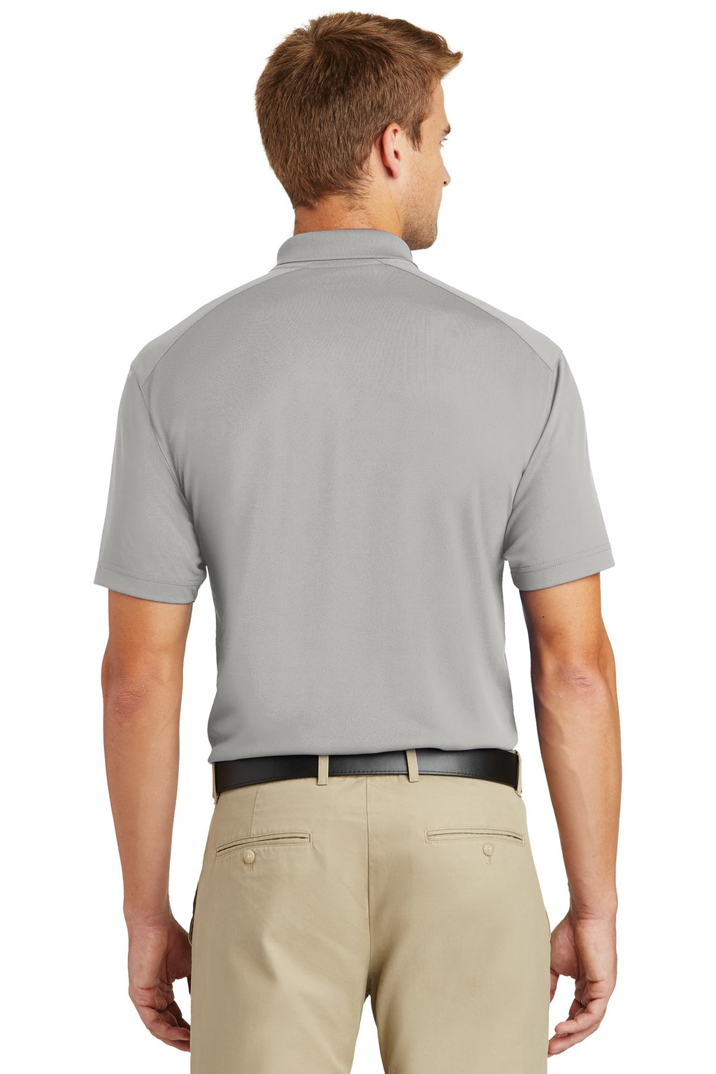 CornerStone Select Lightweight Snag-Proof Polo. CS418 - Light Grey - back
