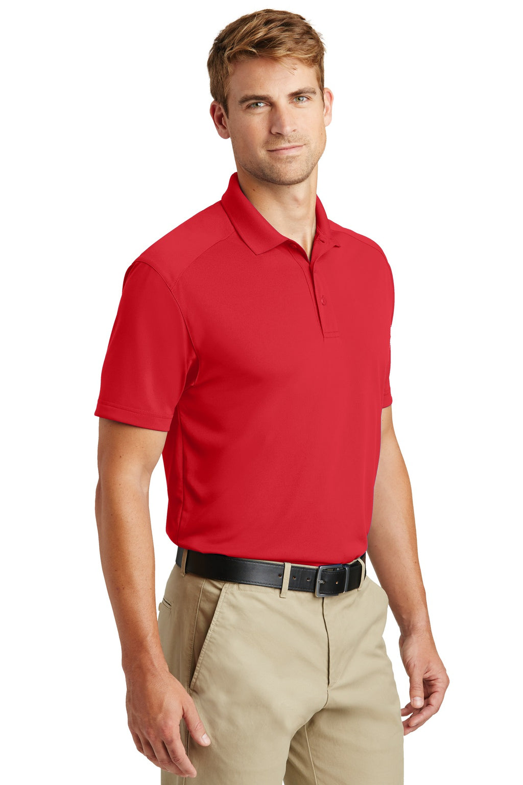 CornerStone Select Lightweight Snag-Proof Polo. CS418 - Red - three_q