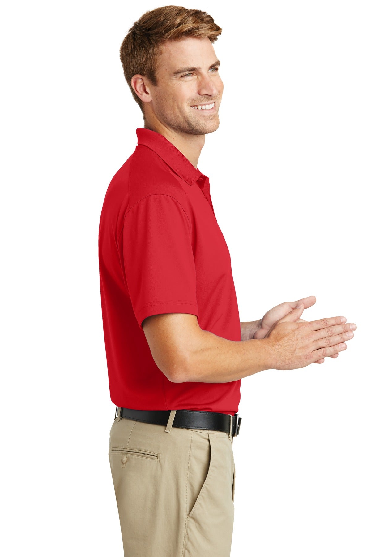 CornerStone Select Lightweight Snag-Proof Polo. CS418 - Red - side