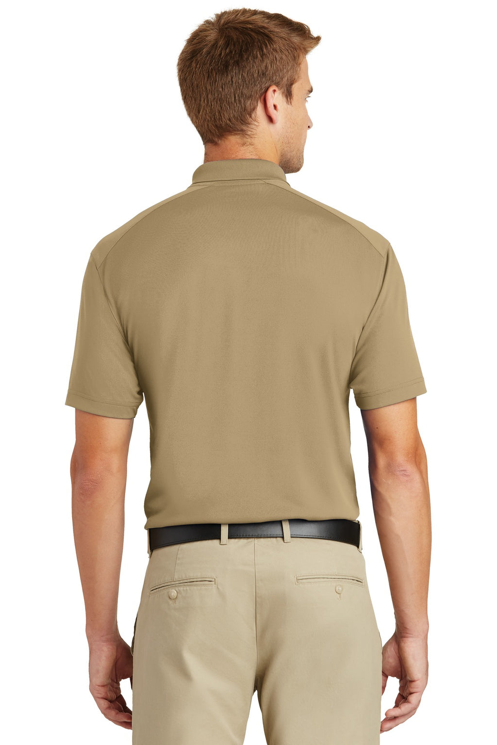 CornerStone Select Lightweight Snag-Proof Polo. CS418 - Tan - back