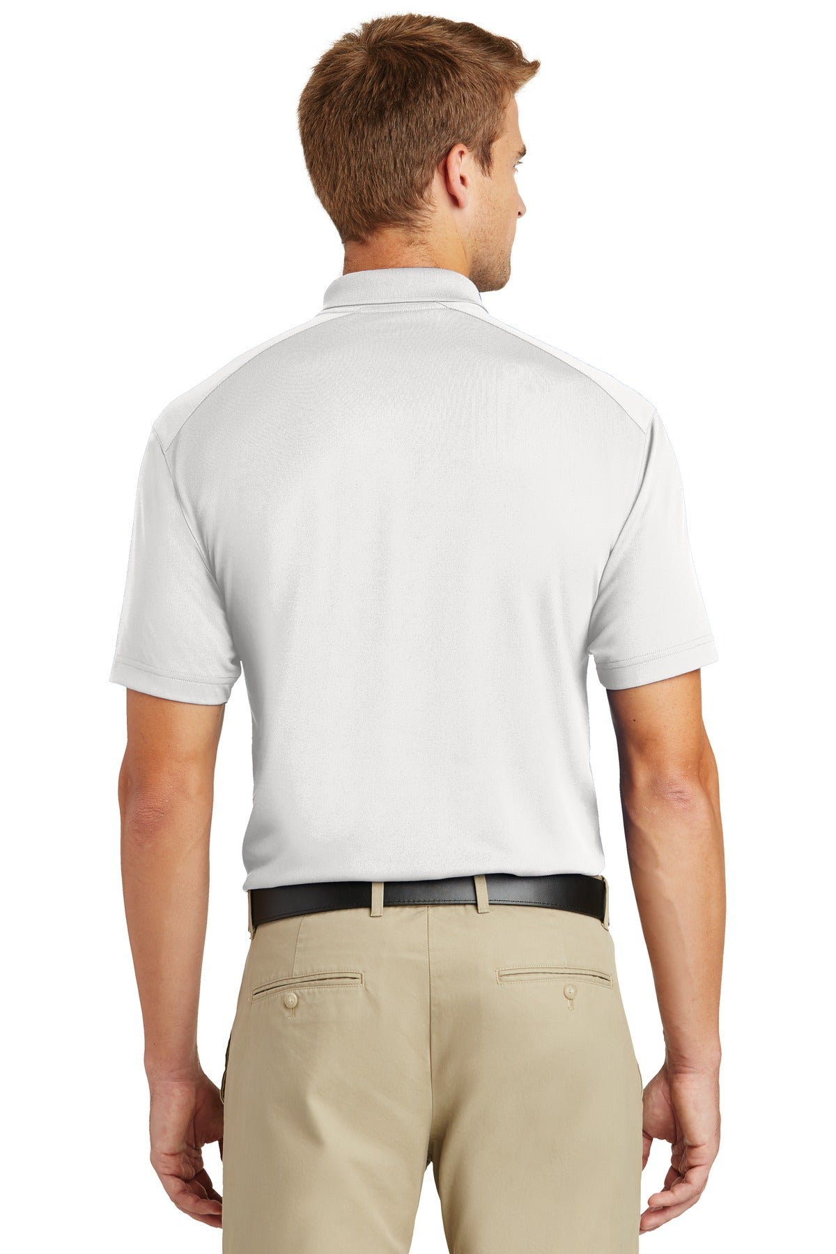 CornerStone Select Lightweight Snag-Proof Polo. CS418 - White - back