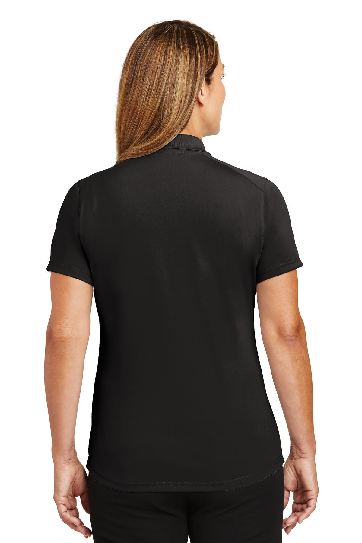 CornerStone Women's Select Lightweight Snag-Proof Polo. CS419 - Black - back