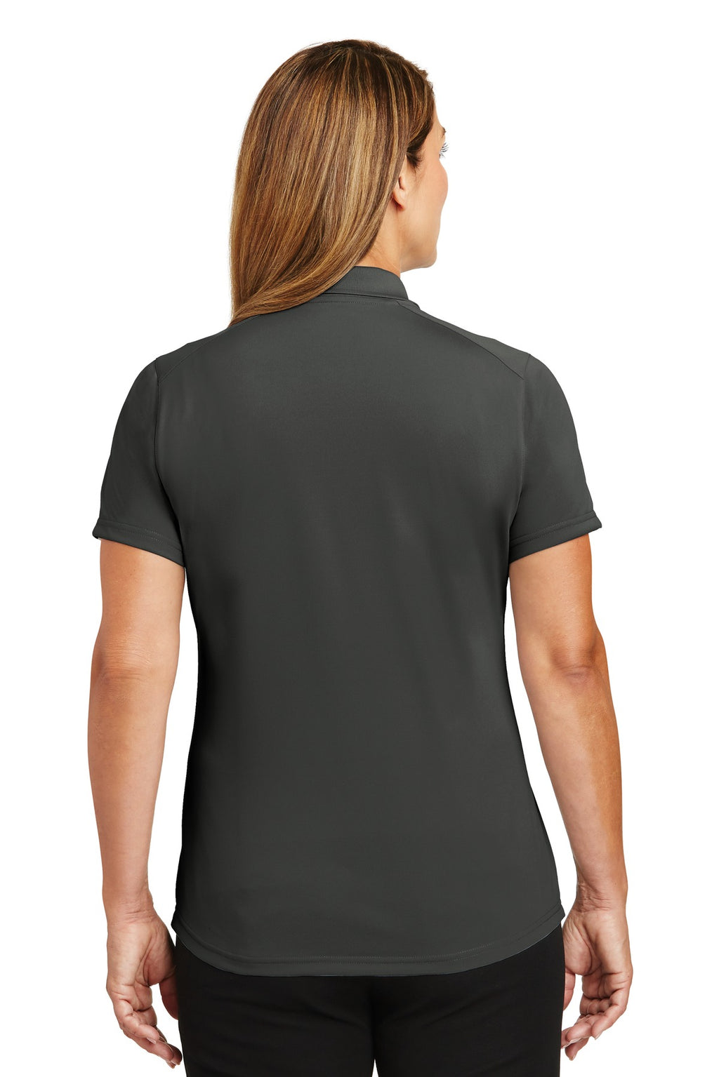 CornerStone Women's Select Lightweight Snag-Proof Polo. CS419 - Charcoal - back