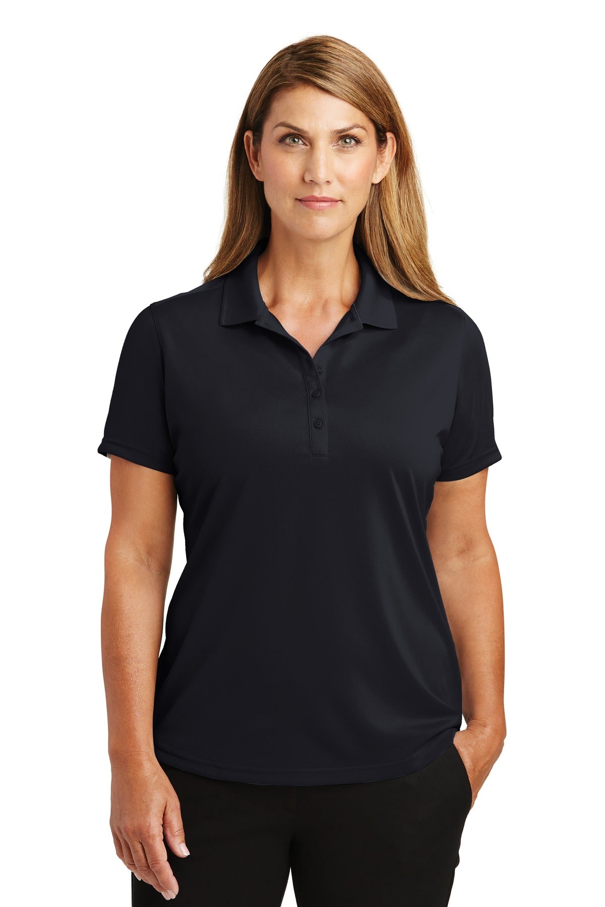 CornerStone Women's Select Lightweight Snag-Proof Polo. CS419 - Dark Navy - front