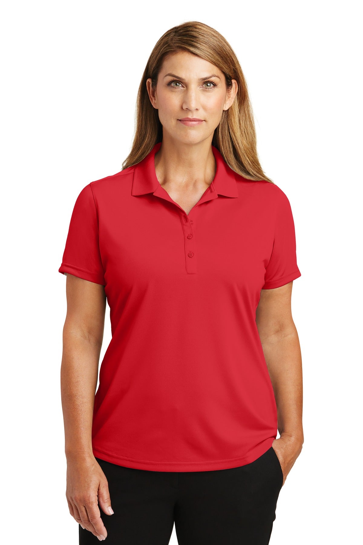 CornerStone Women's Select Lightweight Snag-Proof Polo. CS419 - Red - front