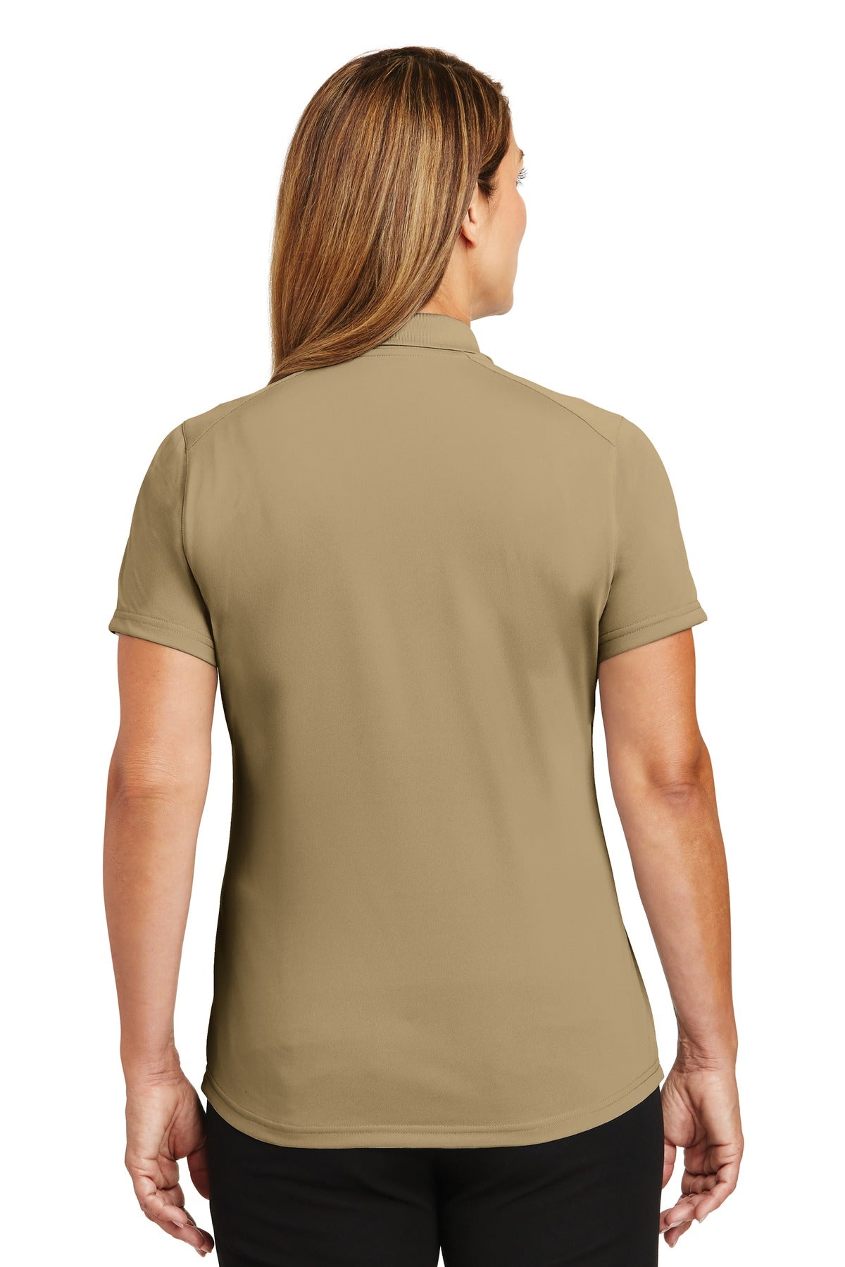 CornerStone Women's Select Lightweight Snag-Proof Polo. CS419 - Tan - back