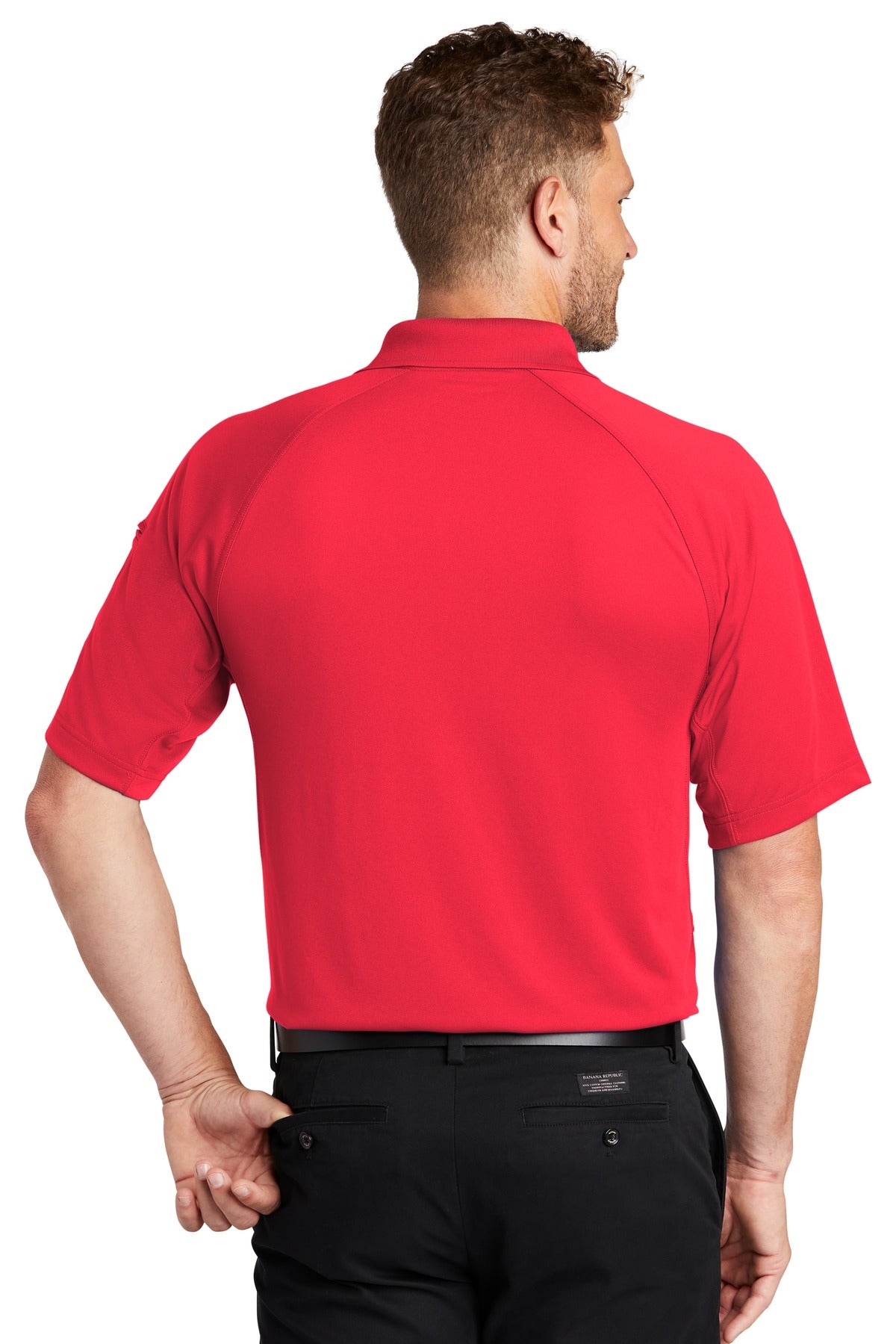 CornerStone Select Lightweight Snag-Proof Tactical Polo. CS420 - Red - back