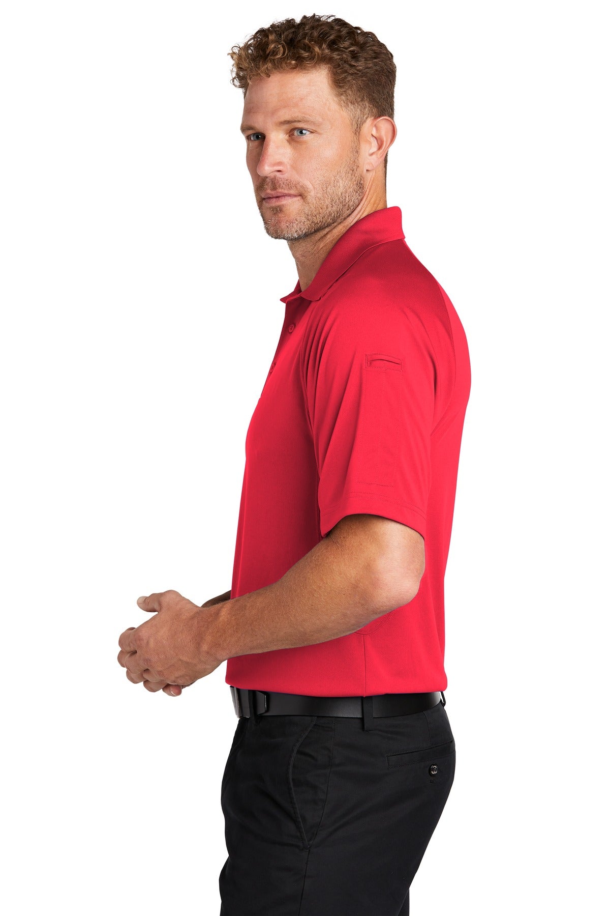 CornerStone Select Lightweight Snag-Proof Tactical Polo. CS420 - Red - side