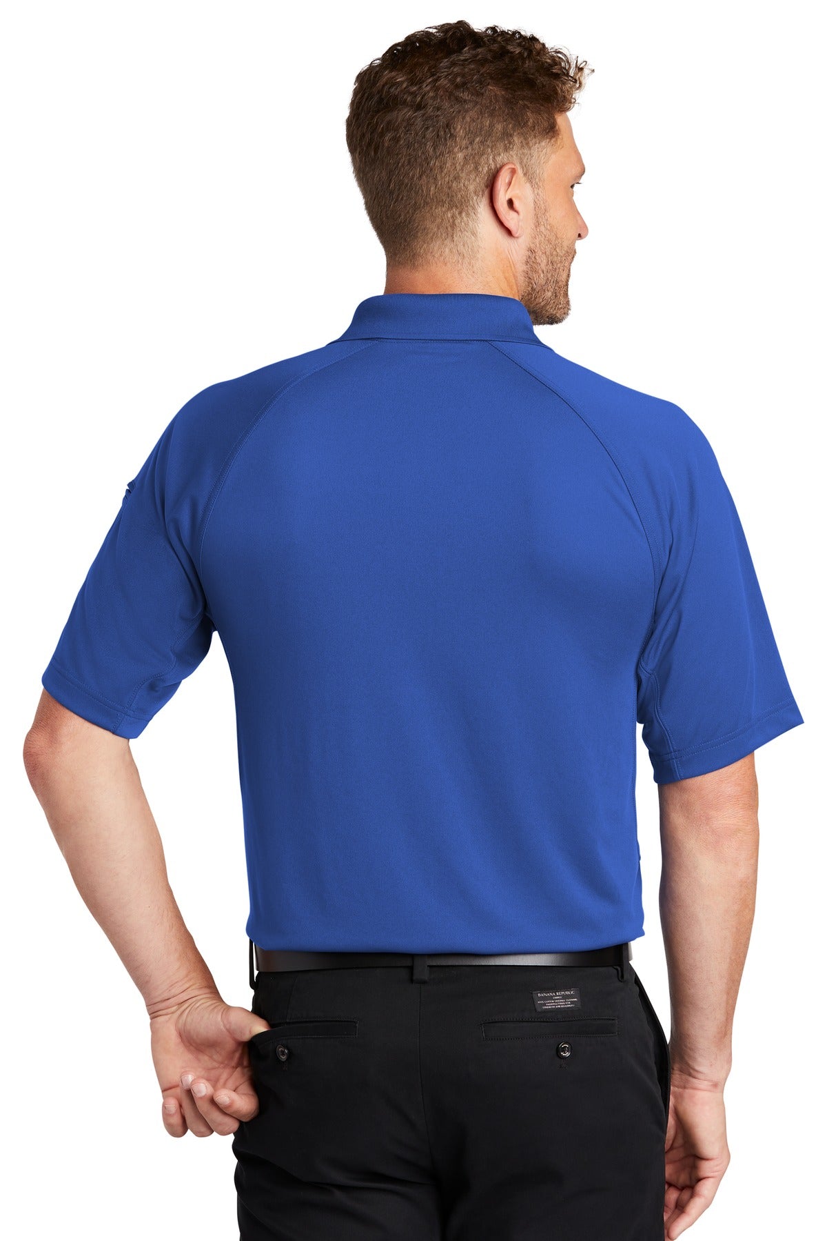 CornerStone Select Lightweight Snag-Proof Tactical Polo. CS420 - Royal - back