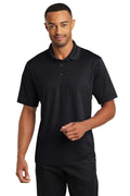 CornerStone Micropique Gripper Polo. CS421 - Black - front