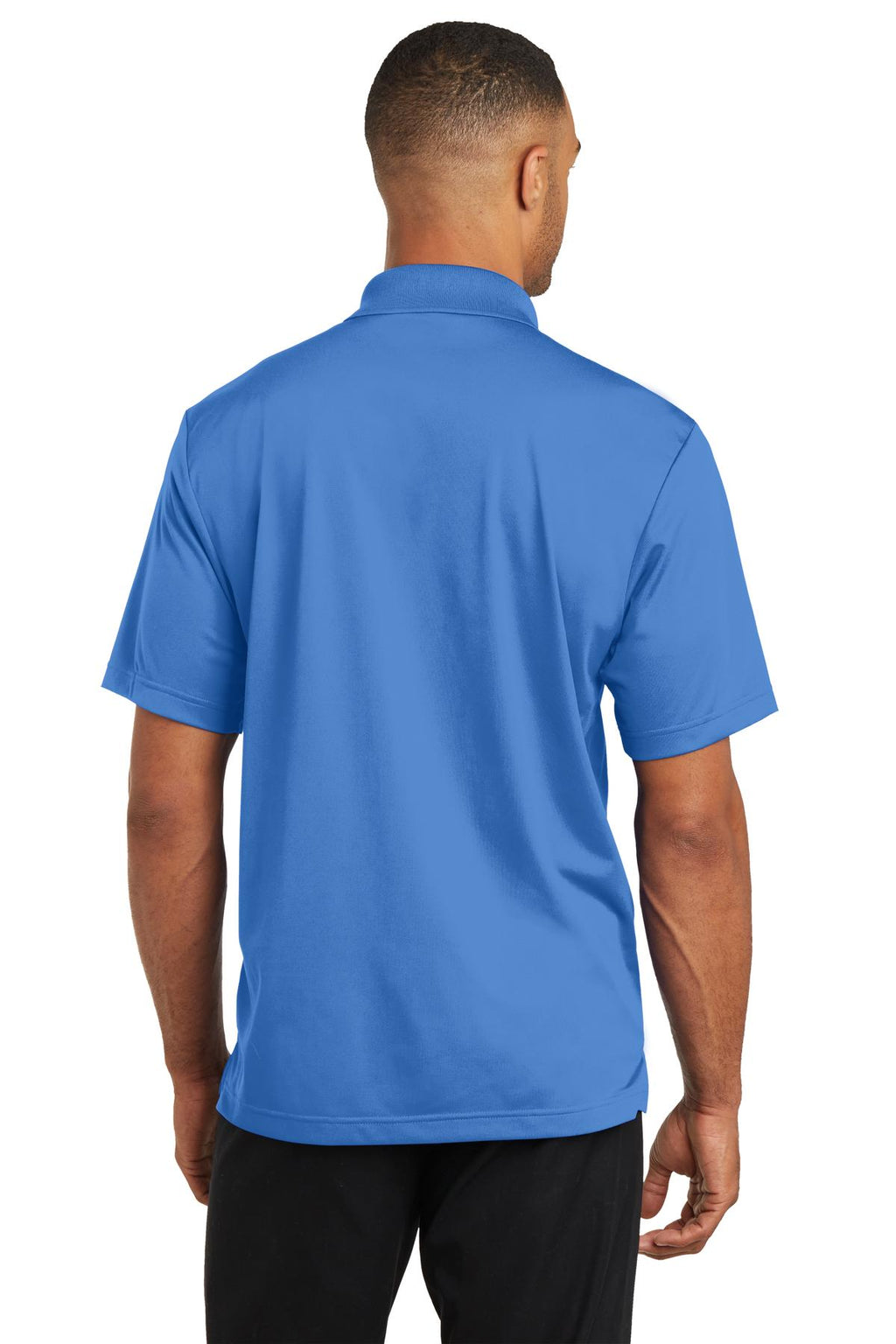 CornerStone Micropique Gripper Polo. CS421 - Blue Lake - back