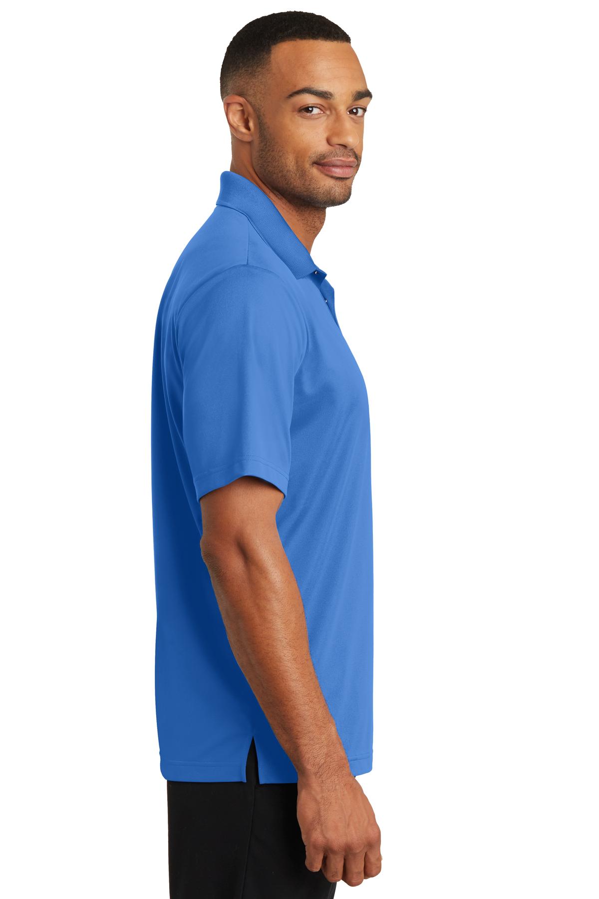 CornerStone Micropique Gripper Polo. CS421 - Blue Lake - side