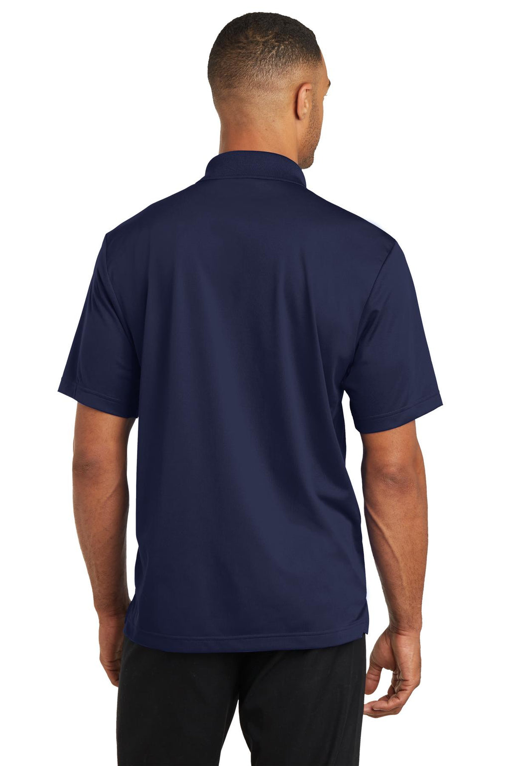 CornerStone Micropique Gripper Polo. CS421 - True Navy - back