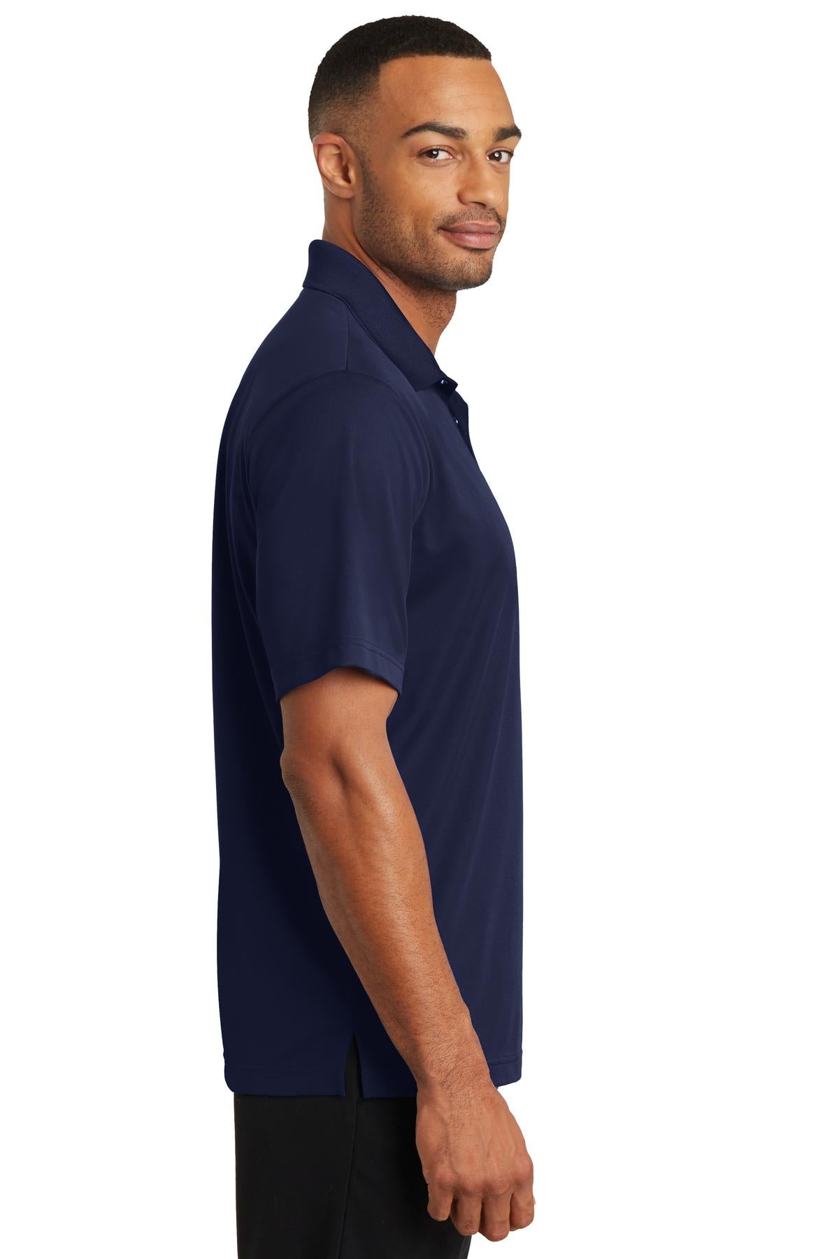 CornerStone Micropique Gripper Polo. CS421 - True Navy - side