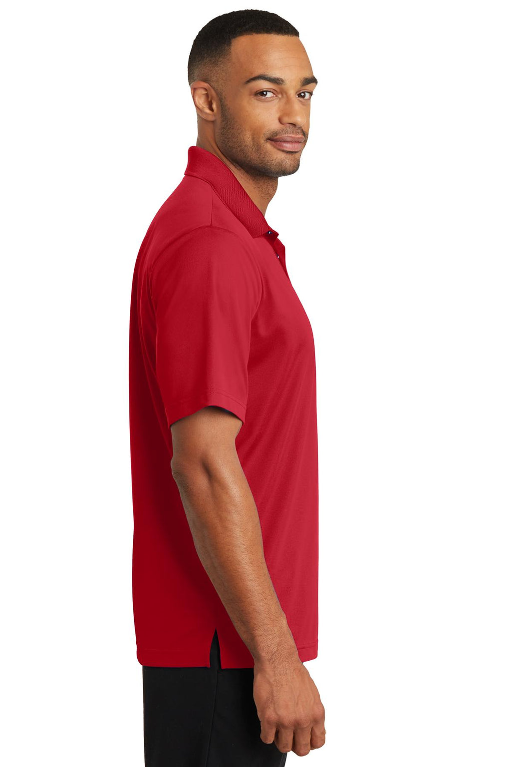 CornerStone Micropique Gripper Polo. CS421 - True Red - side