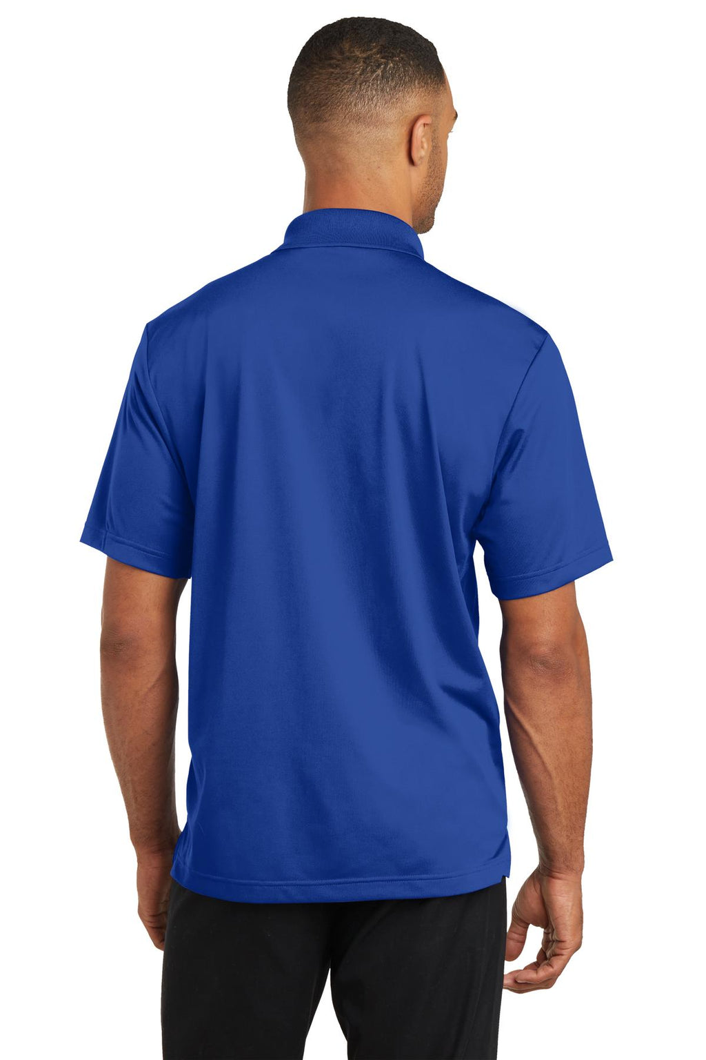 CornerStone Micropique Gripper Polo. CS421 - True Royal - back