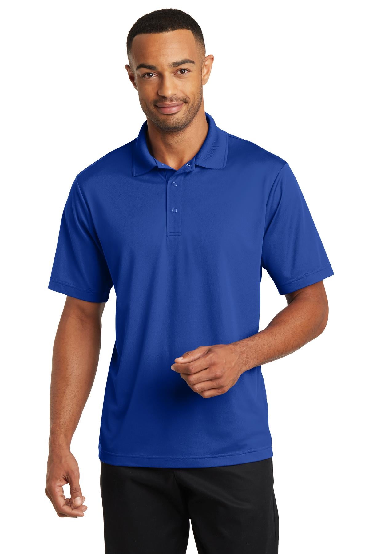 CornerStone Micropique Gripper Polo. CS421 - True Royal - front