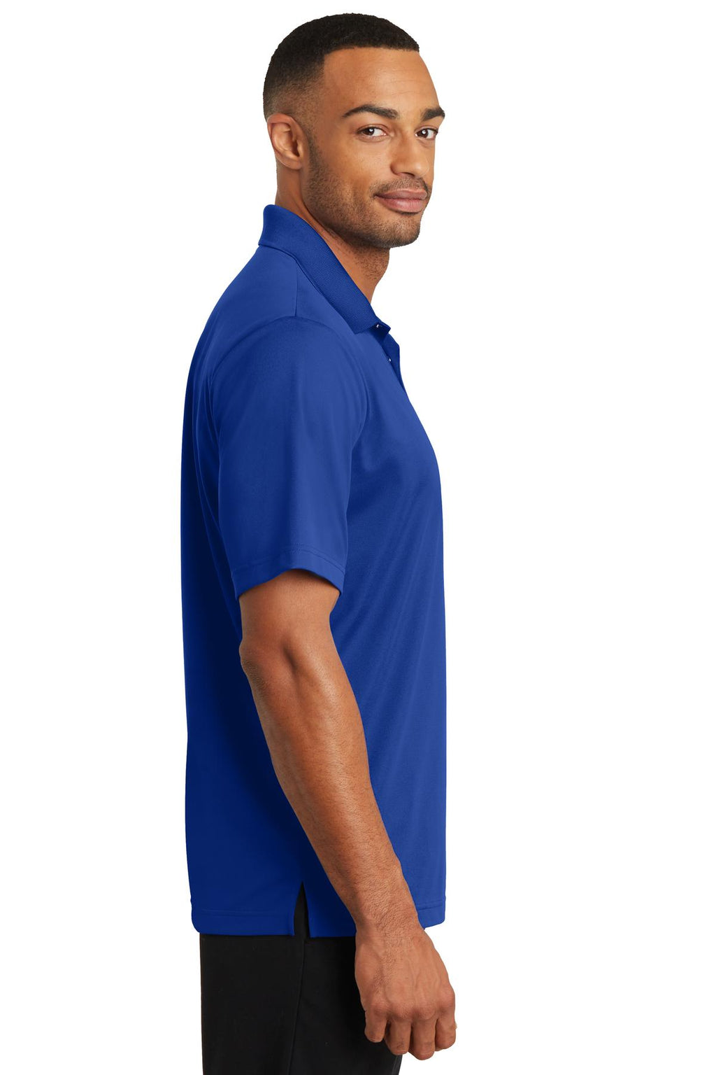 CornerStone Micropique Gripper Polo. CS421 - True Royal - side