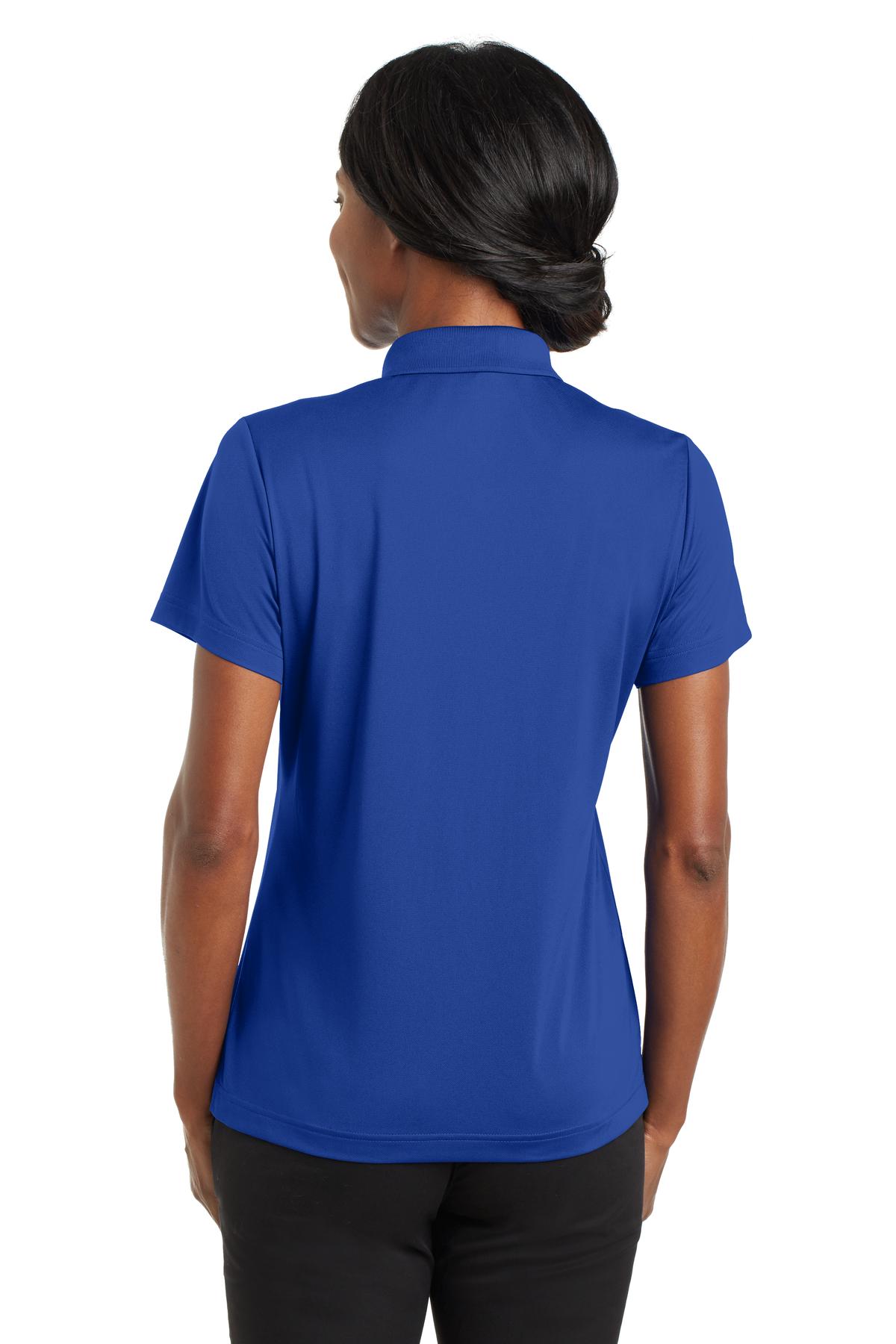 DISCONTINUED CornerStone Ladies Micropique Gripper Polo. CS422 - True Royal - back