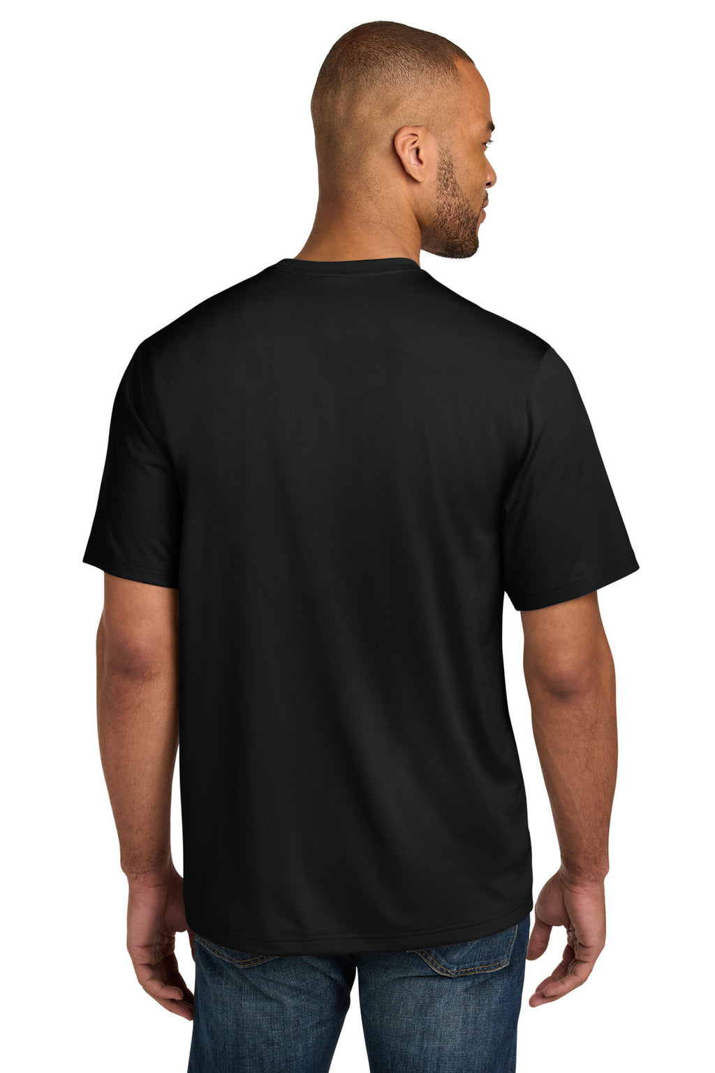 CornerStone Workwear Pro Short Sleeve Pocket Tee CS440P - Black - back