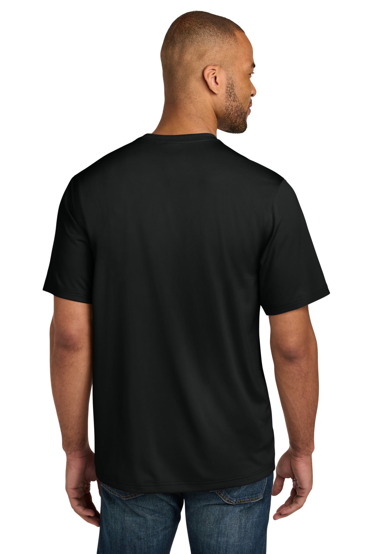 CornerStone Workwear Pro Short Sleeve Pocket Tee CS440P - Black - back