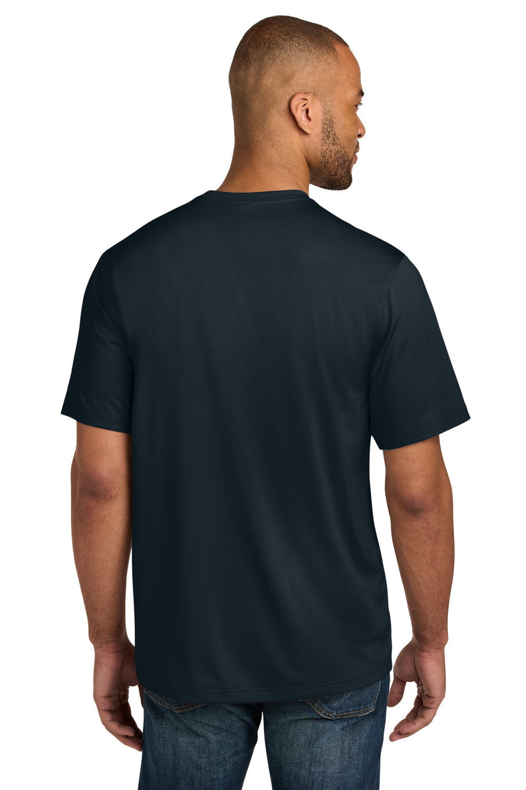 CornerStone Workwear Pro Short Sleeve Pocket Tee CS440P - Navy - back