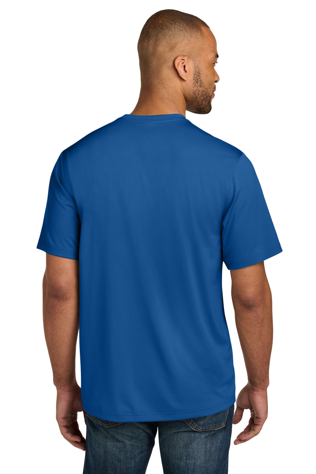 CornerStone Workwear Pro Short Sleeve Pocket Tee CS440P - Royal - back