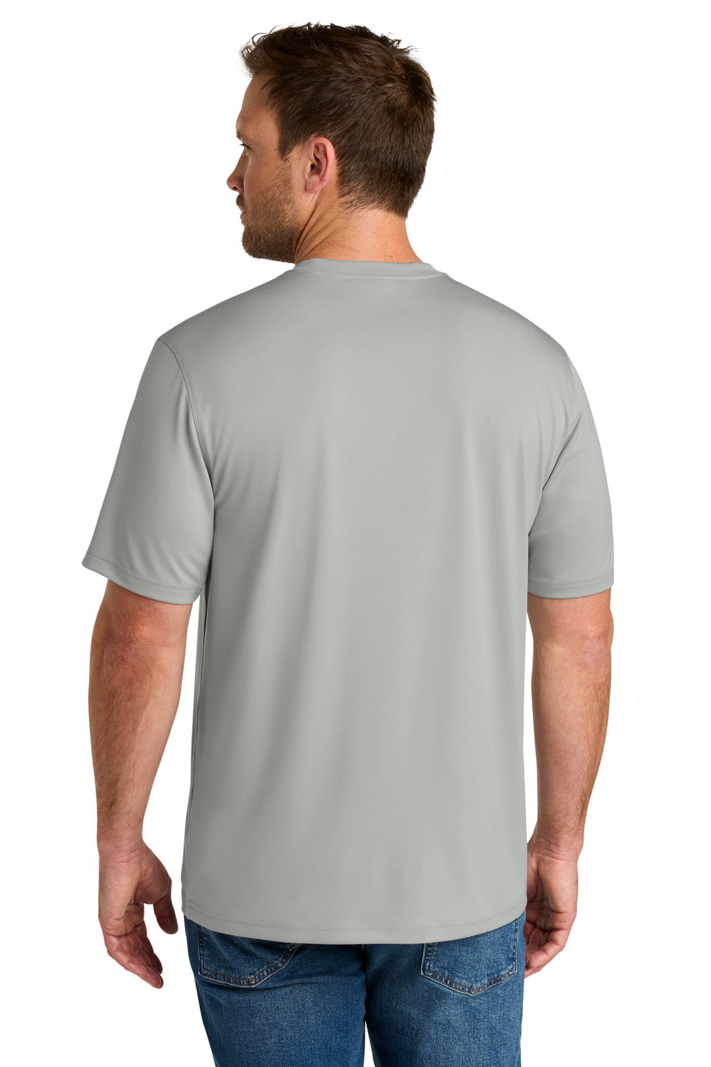 CornerStone Workwear Pro Short Sleeve Tee CS440 - Light Grey - back