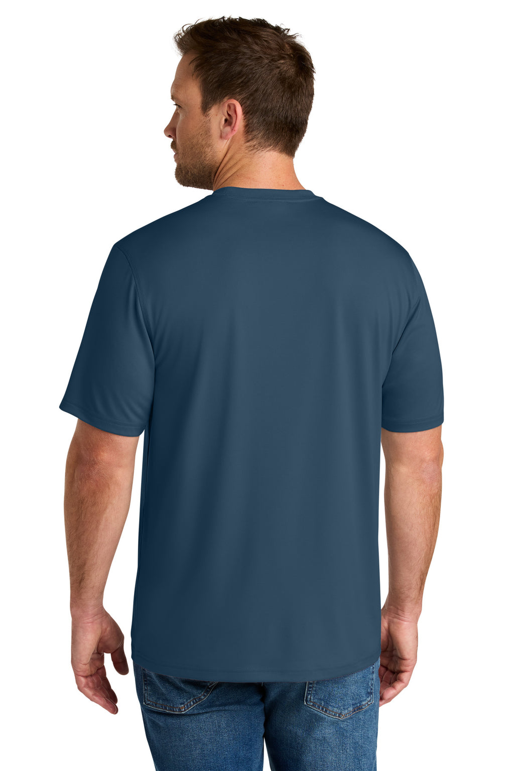 CornerStone Workwear Pro Short Sleeve Tee CS440 - Regatta Blue - back