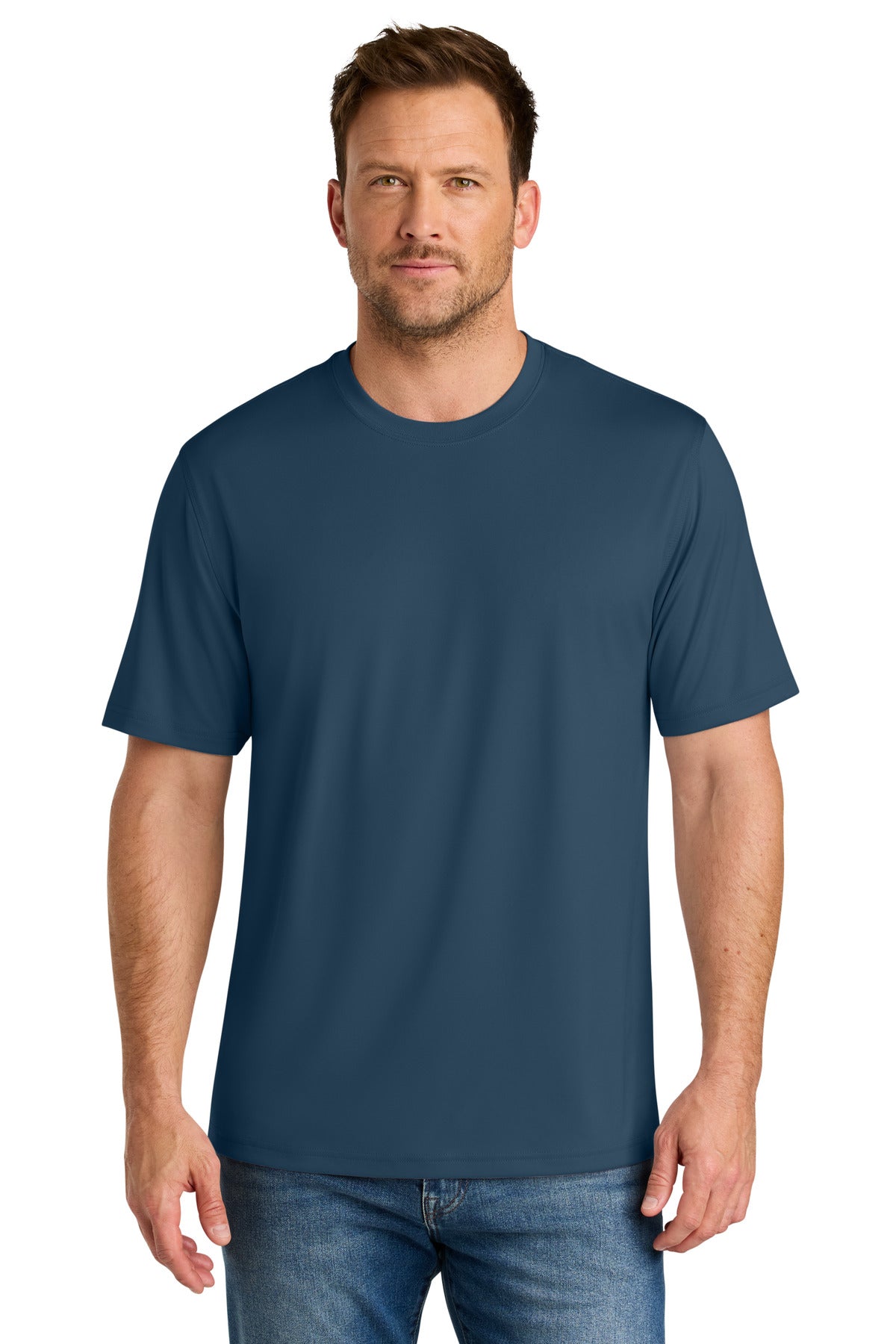 CornerStone Workwear Pro Short Sleeve Tee CS440 - Regatta Blue - front